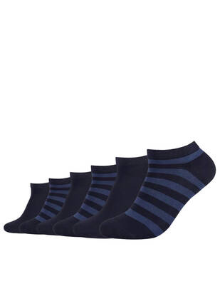 CAMANO Ca-Soft Stripes Sneaker Socken navy
